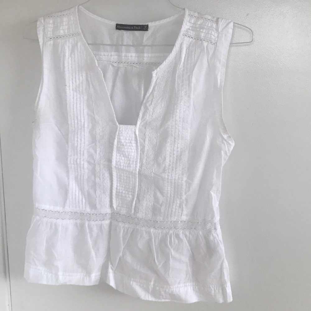 Abercrombie white lace tank
